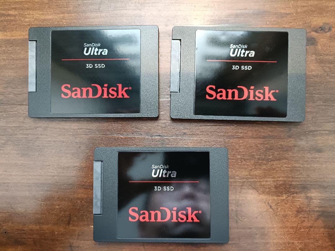 SanDisk Ultra 3D SSD 1TB 3個セット