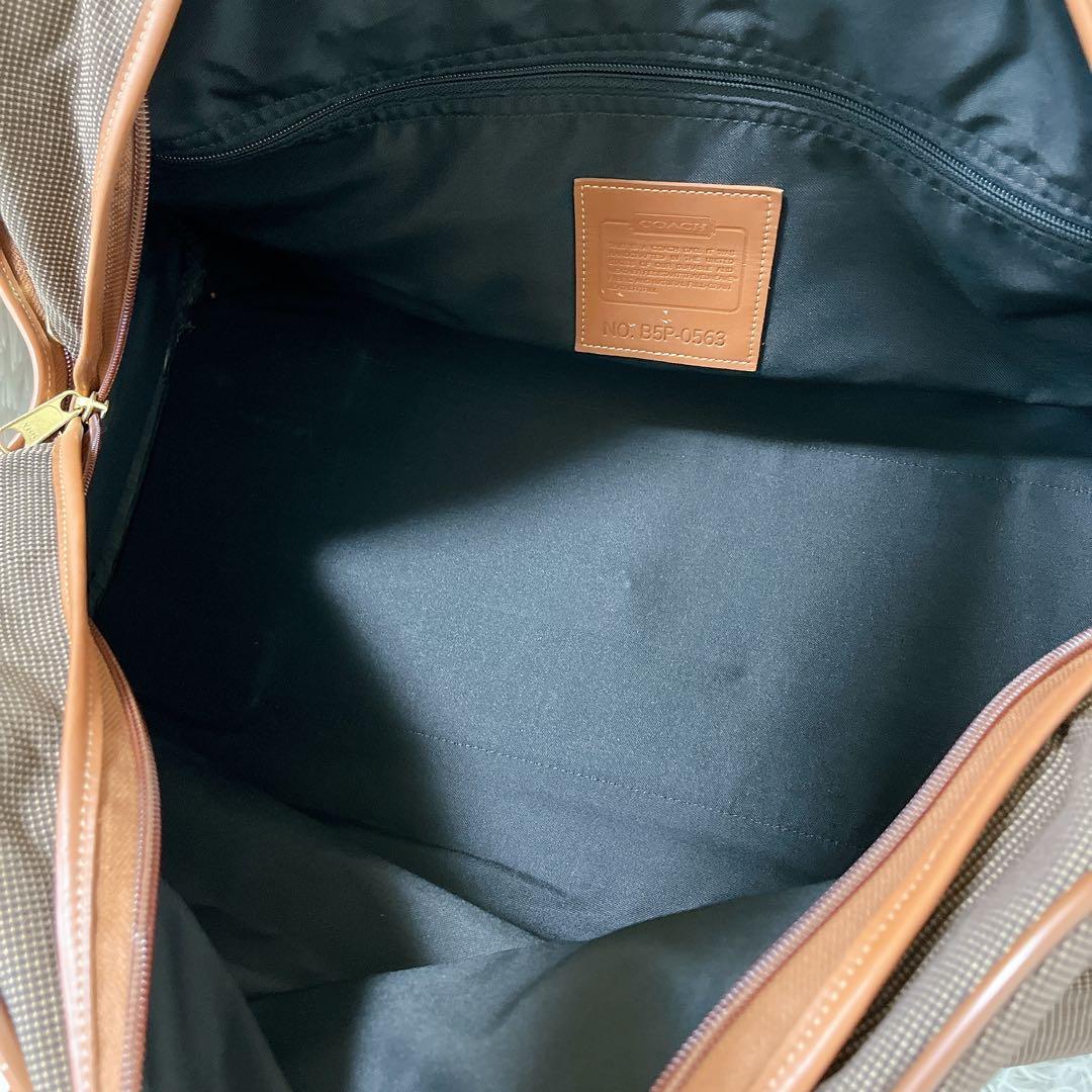 【希少・極美品】オールドコーチ ボストンバッグ 2way キャンバス レザー