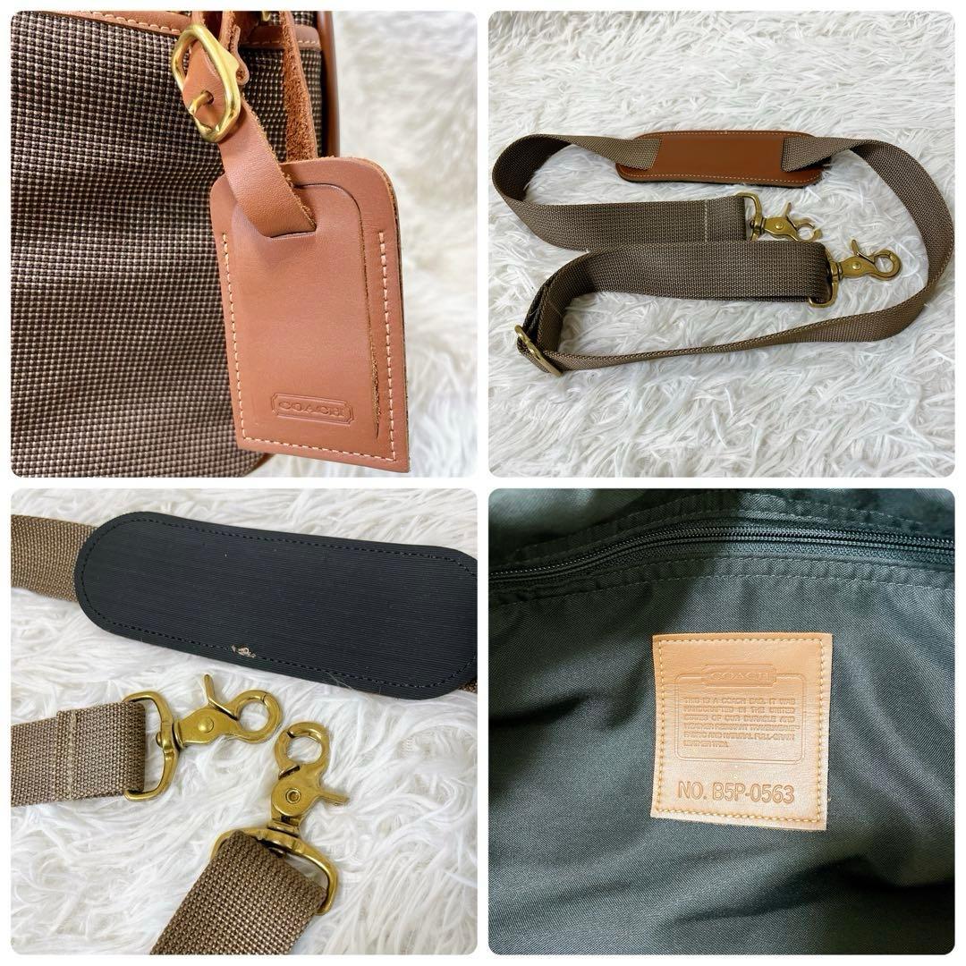 【希少・極美品】オールドコーチ ボストンバッグ 2way キャンバス レザー