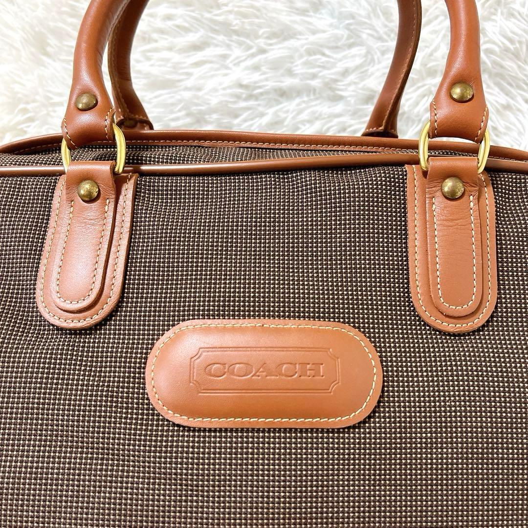 【希少・極美品】オールドコーチ ボストンバッグ 2way キャンバス レザー