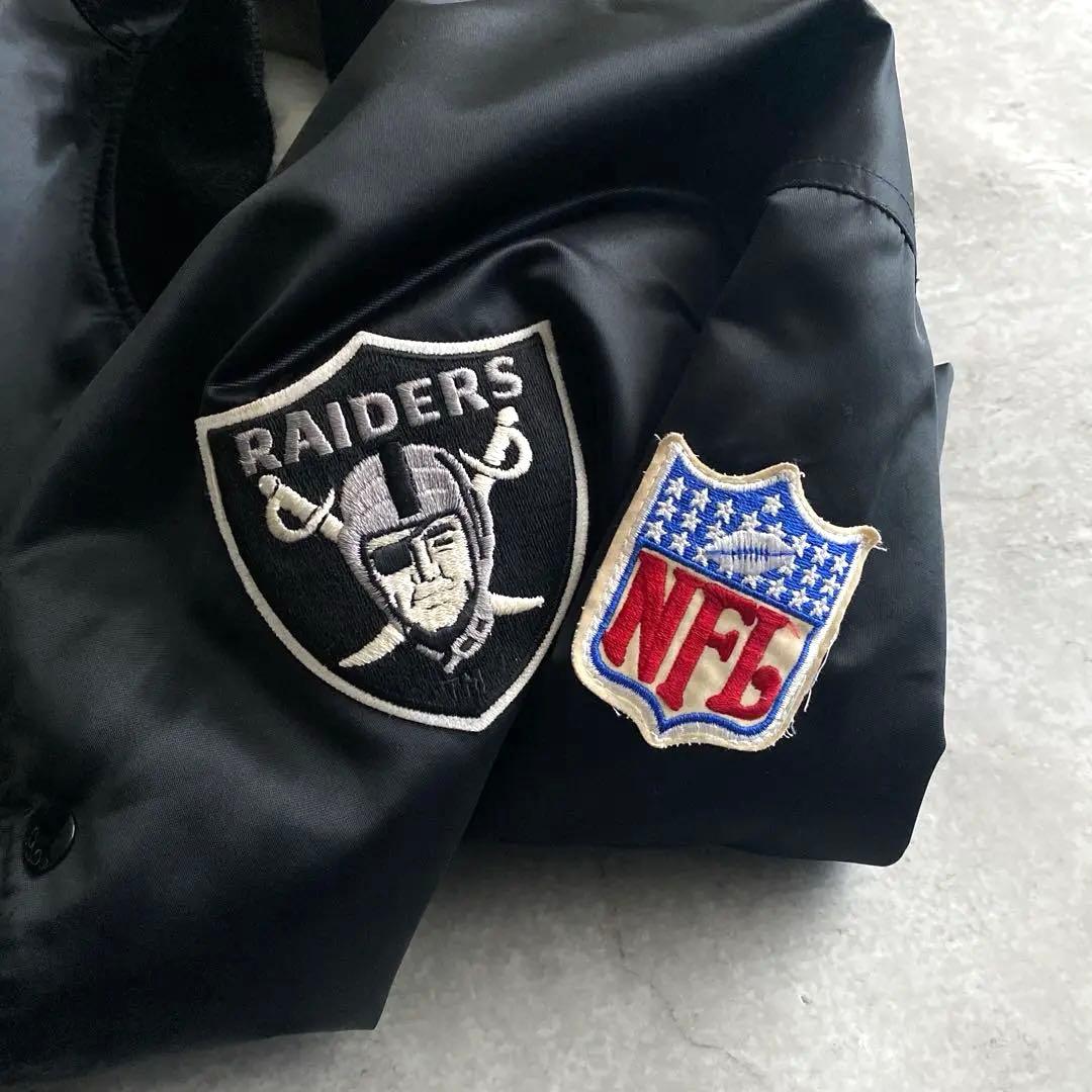 80s 90s STARTER RAIDERS スタジャン USA製 黒 XXL