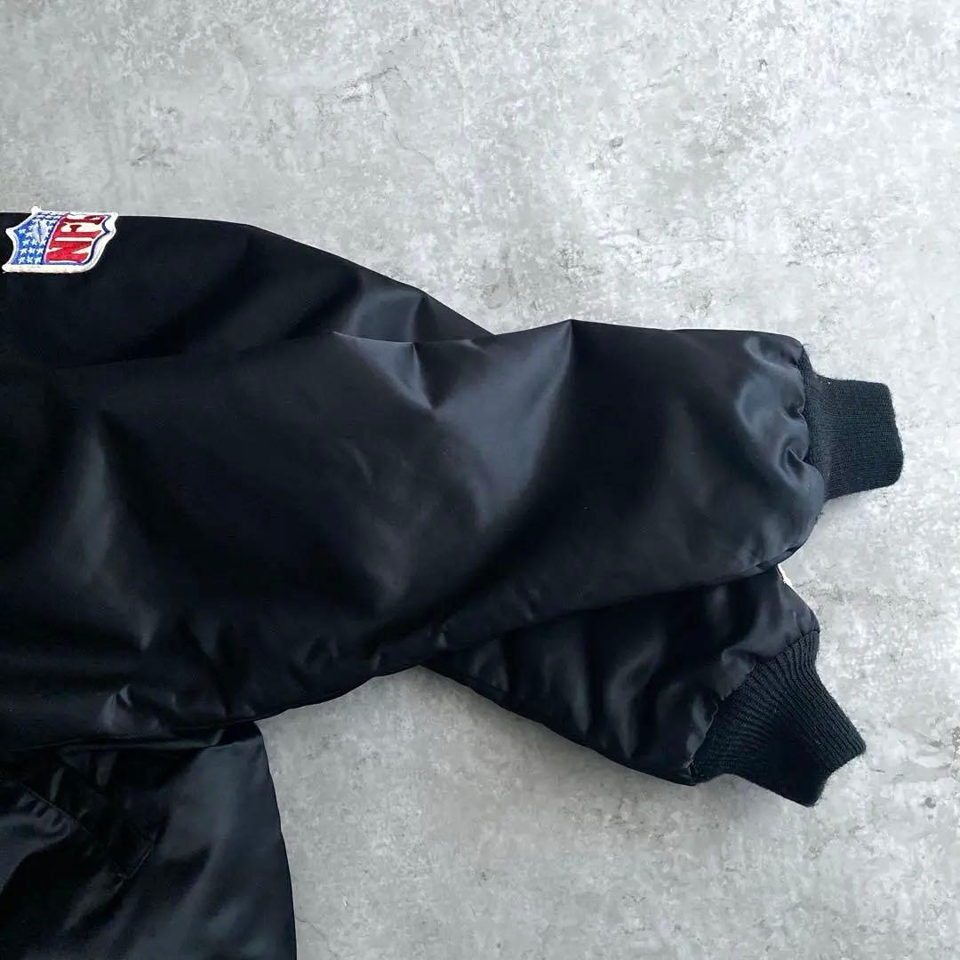 80s 90s STARTER RAIDERS スタジャン USA製 黒 XXL