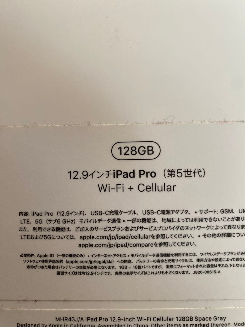 iPadPro 第5世代 12.9インチ wifi+cellular