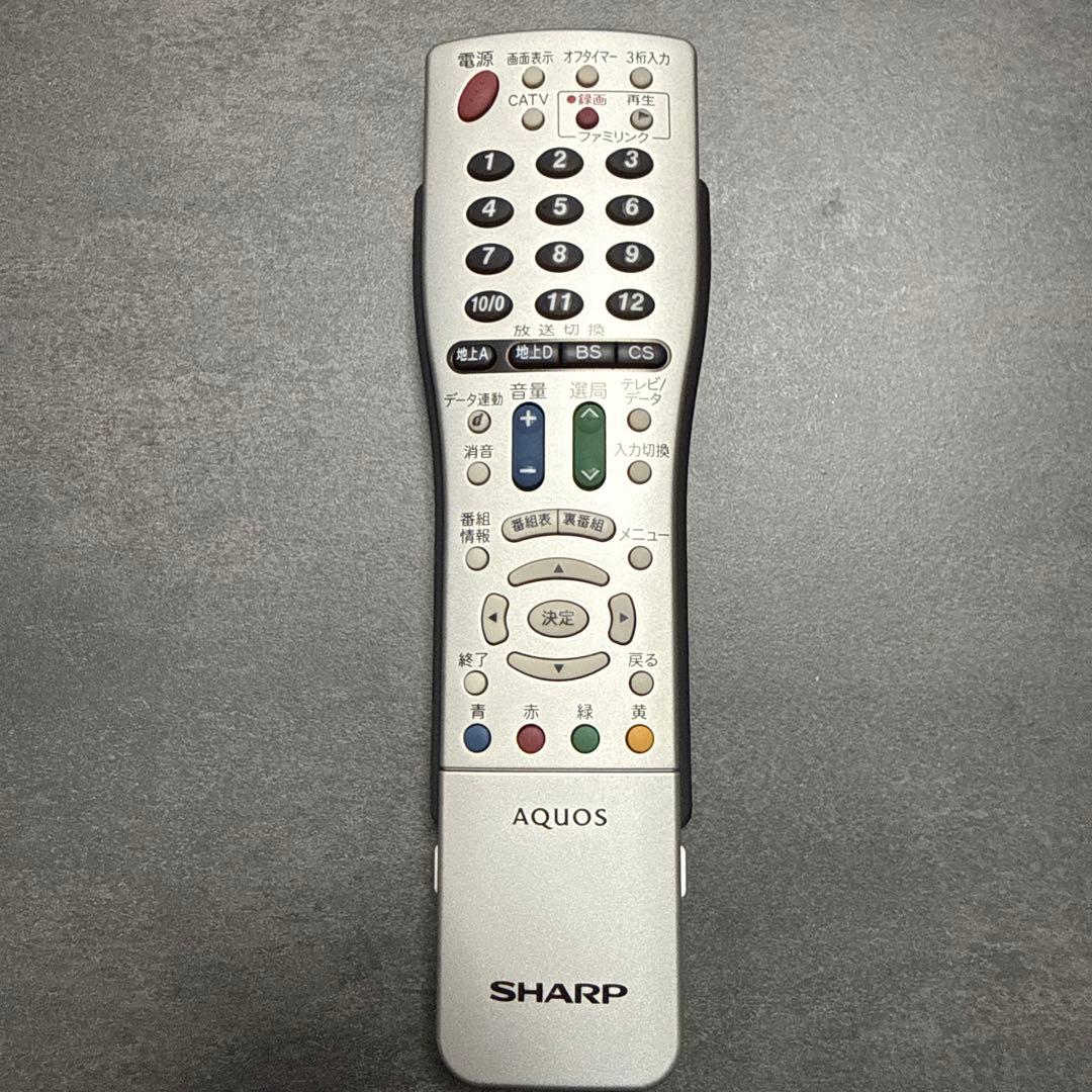 SHARP AQUOS テレビ用リモコン　RRMCGA716WJSA