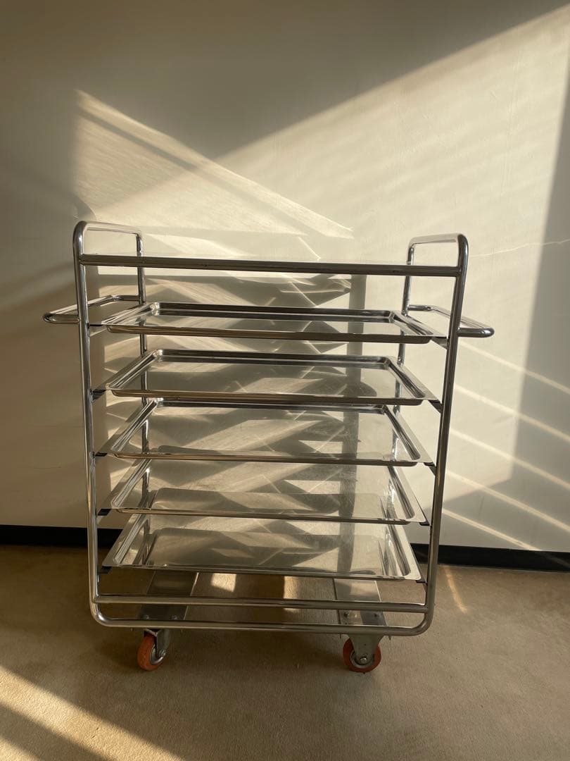 最終値下げ 美品 送料込み キッチンワゴン ホテル・レストラン キャスター付き