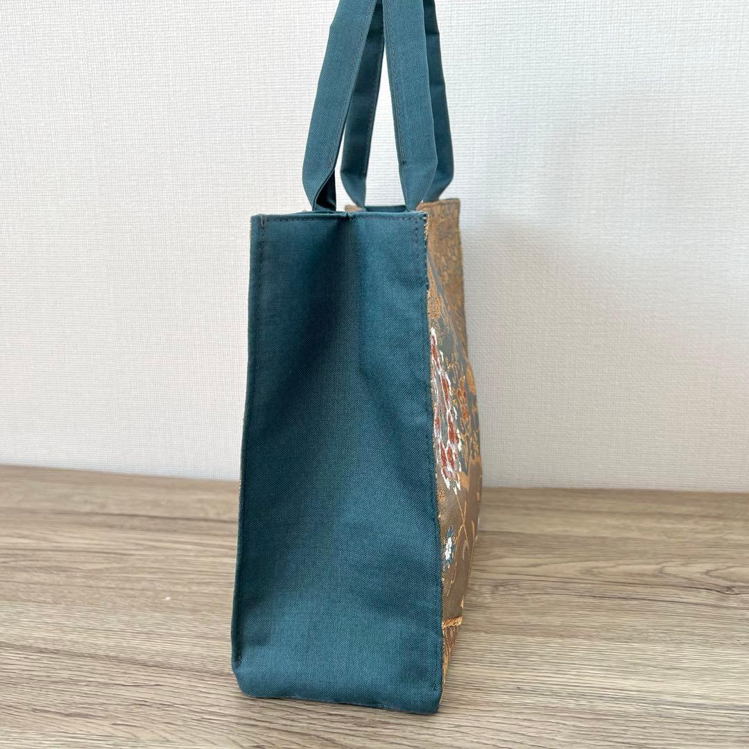 正倉院文様 金糸 袋帯 フォーマルバッグ 帯リメイク 正絹・一点もの 卒業式