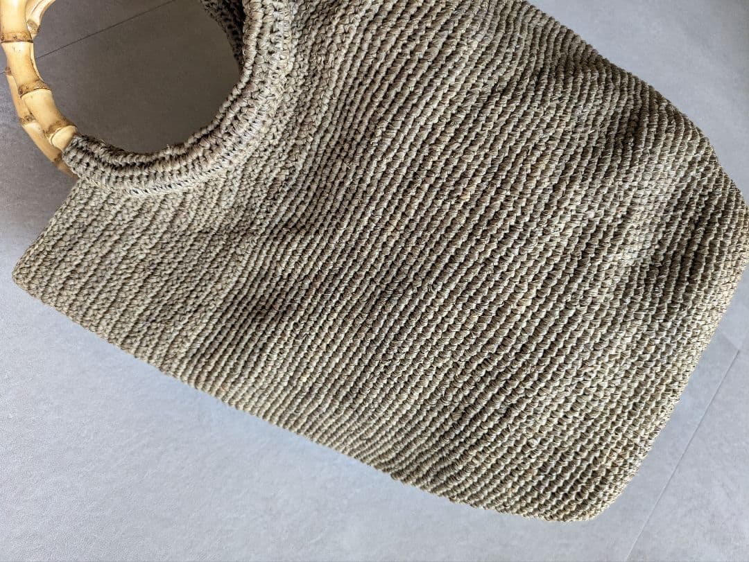 【再販】　ヨーガンレール　ラフィアバッグ