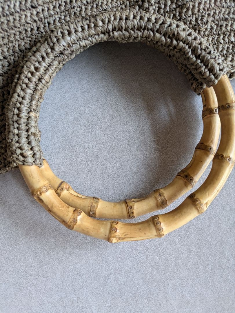 【再販】　ヨーガンレール　ラフィアバッグ