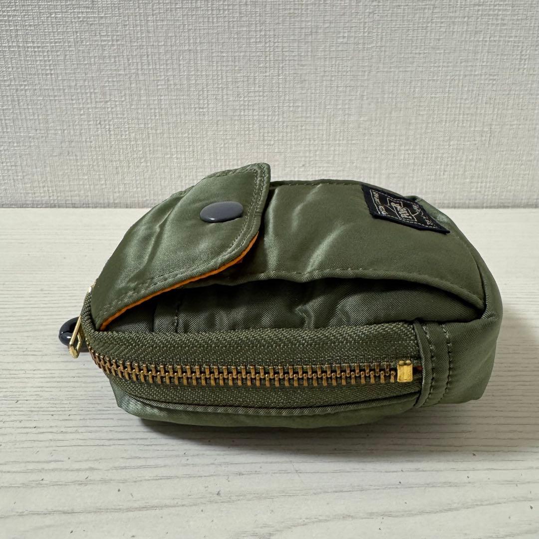 新品同様　ポーター PORTER TANKER タンカー　ポーチ セージグリーン
