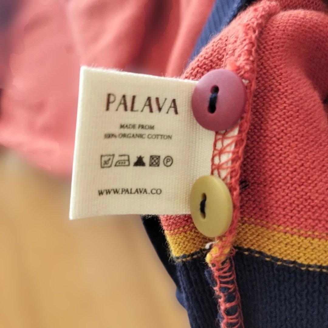 未使用 PALAVA カーディガン S パフィン 鳥 刺繍