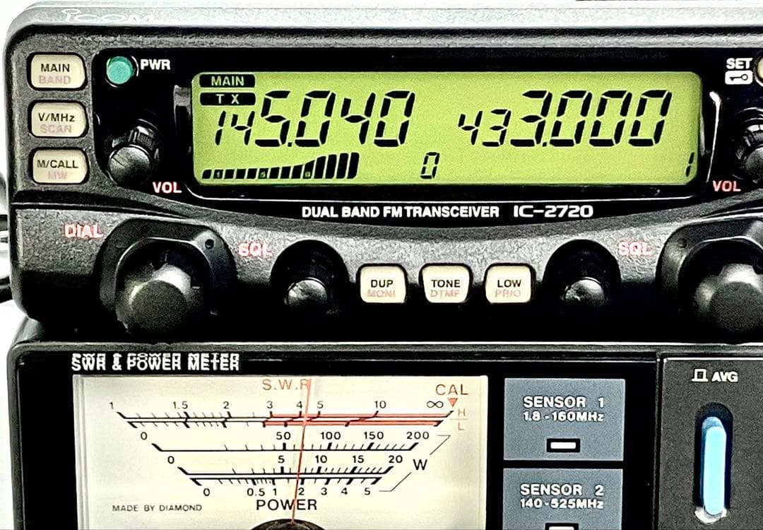 ICOM IC-2720D 50w トランシーバー アマチュア無線機