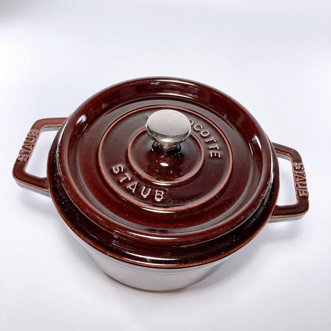 STAUB ストウブ ピコ・ココット ラウンド 20cm ブラウン　|3884|