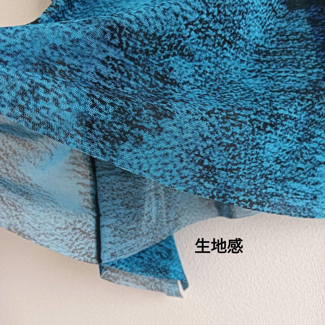 HIROKO KOSHINO 絵画プリントアシンメトリー チュニック