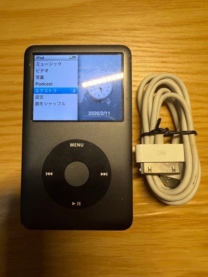 iPod A1238 Classic 160GB 動作確認済み ケーブル付