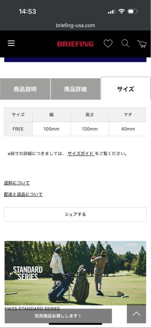 ラウンド用品・アクセサリー BRIEFING SCOPE BOX POUCH STD