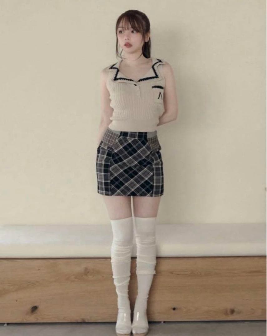 andmary アンドマリー　スカート　Anna check skirt