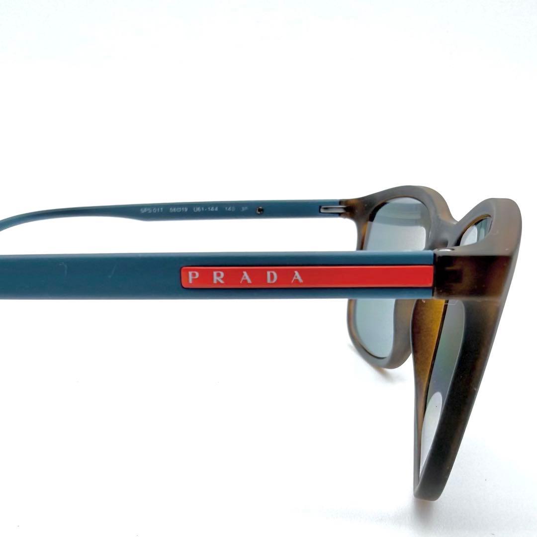 【良品】PRADA SPORTプラダスポーツ　ウェリントンサングラス　ベッコウ柄