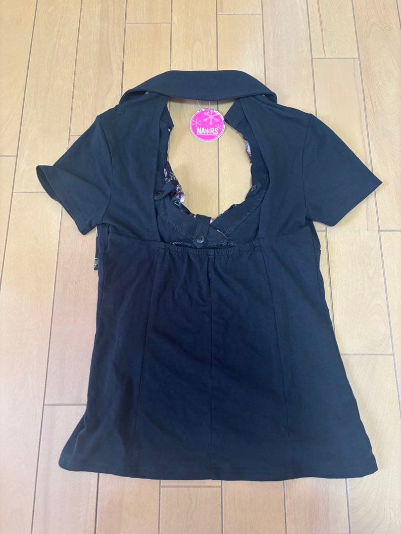 新品未使用 MARS 激レアパフューム柄 デカリボン 背中開き カットソー