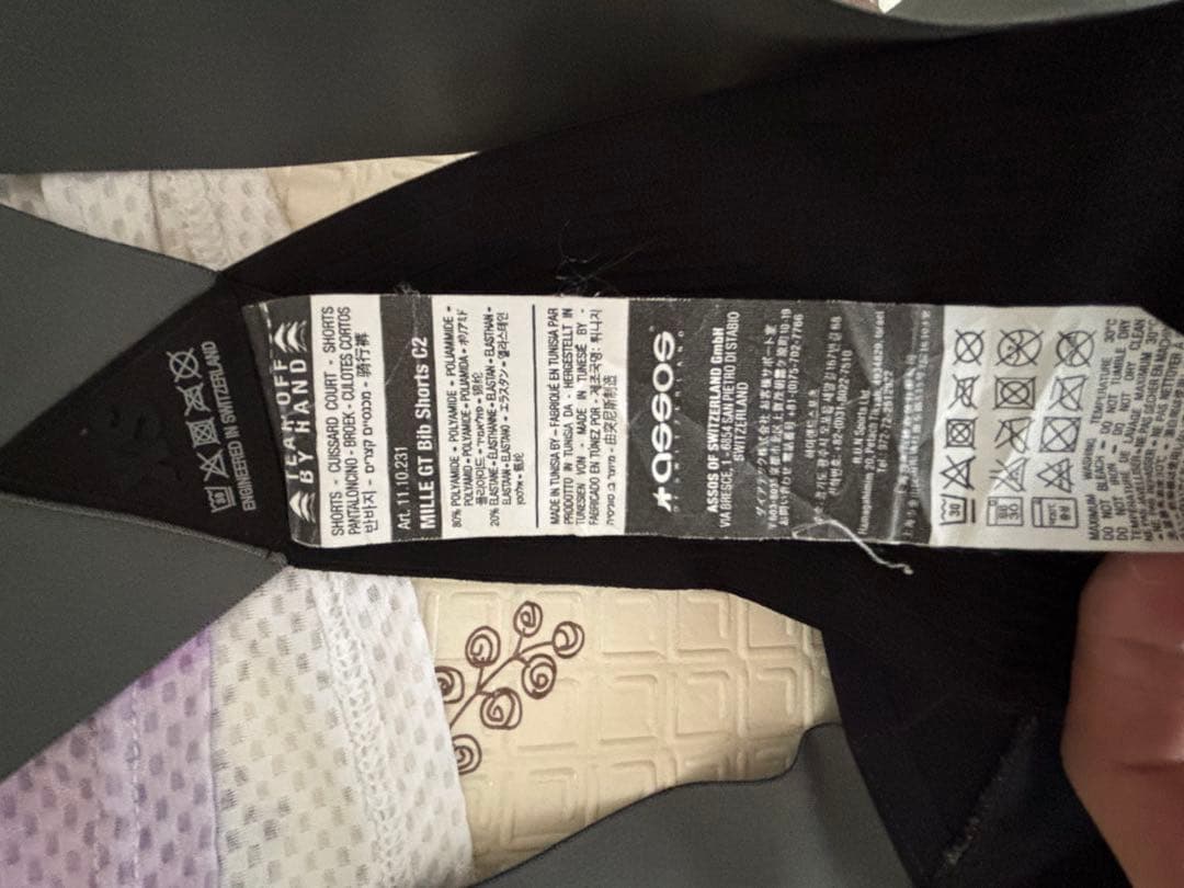 ASSOS　MILLE GT BIB SHORTS C2サイズXS