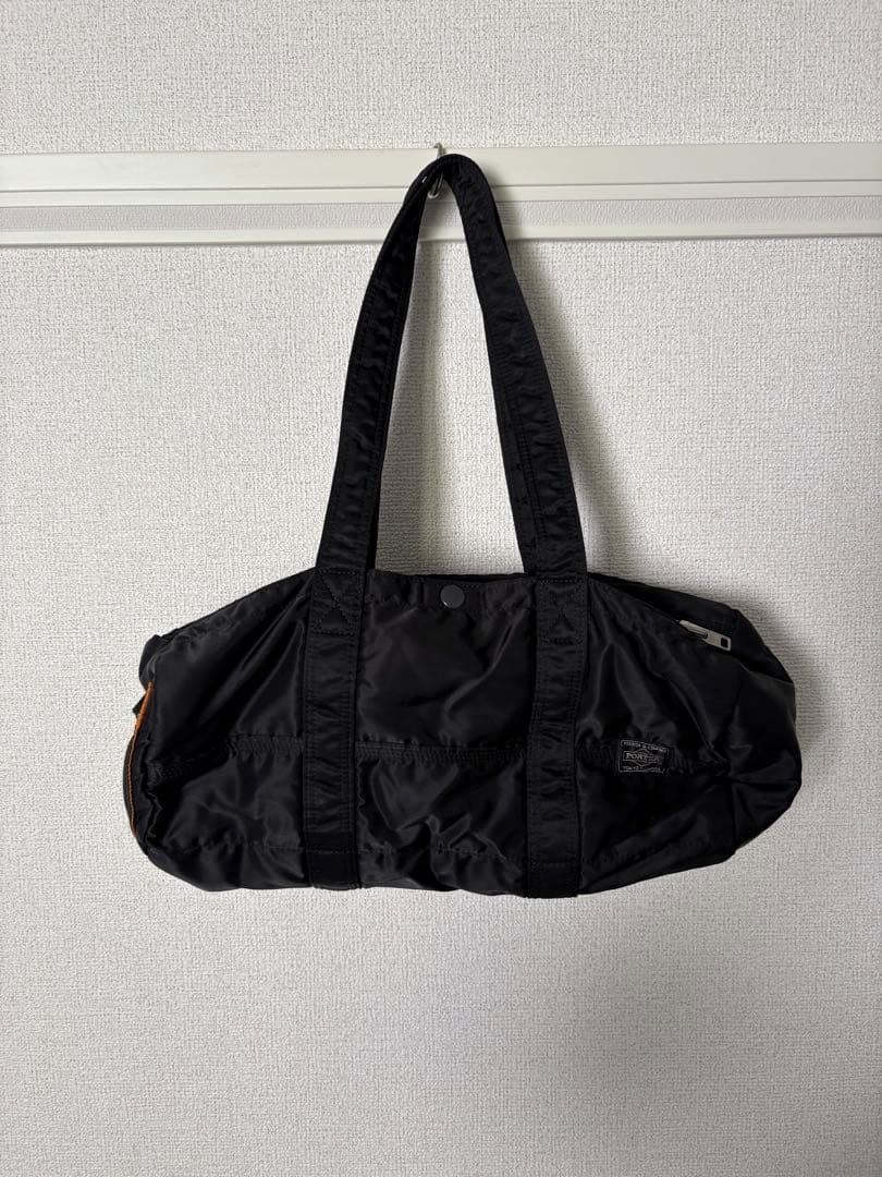 PORTER ブラック ドラムバッグ【美品】