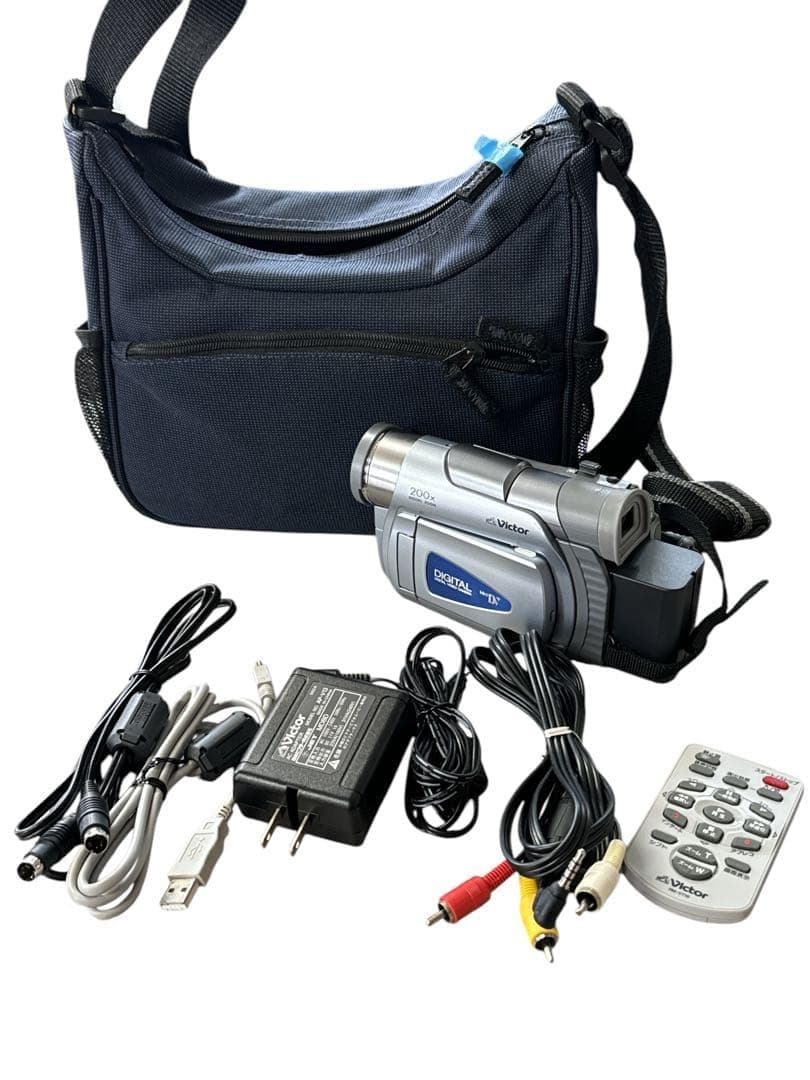 【美品】Victor デジタルビデオカメラ GR-D50K 200倍 動作品