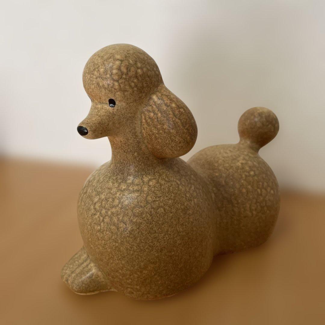 【美品】リサラーソン プードル ブラウン