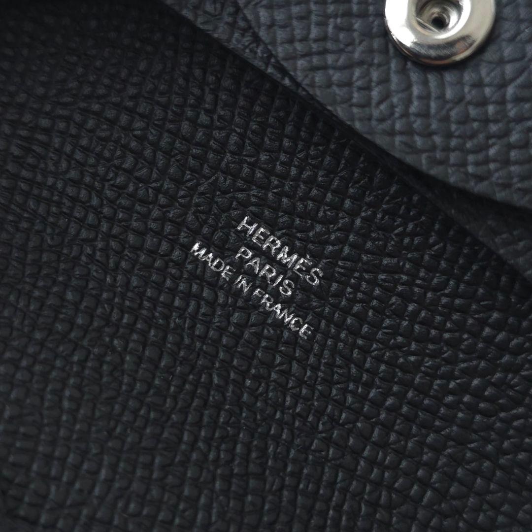 未使用【エルメス】バスティア　ダークブロンズ　エプソン　ケース