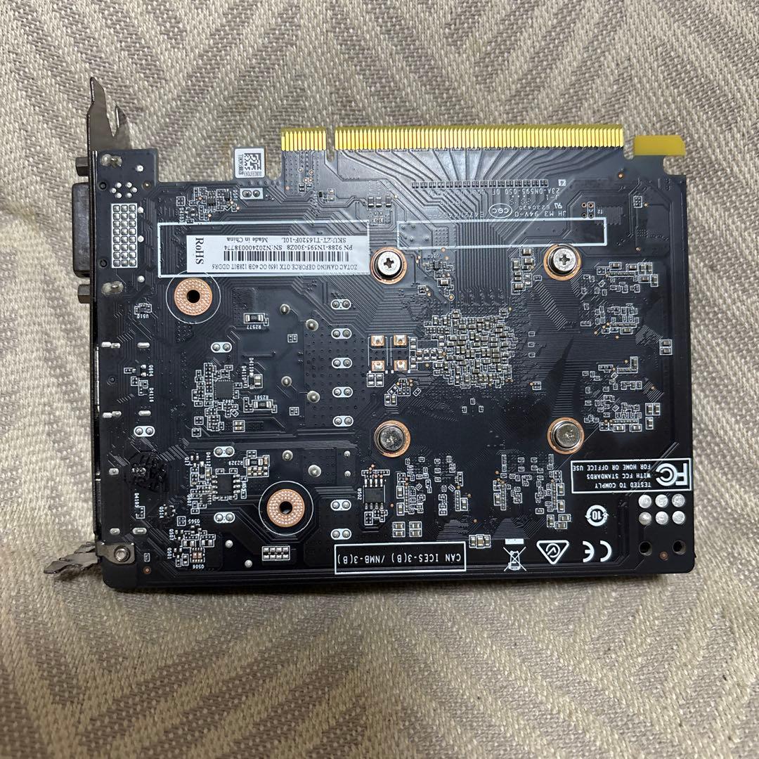 ZOTAC GeForce GTX 1650 OC 4GB 中古ジャンク品