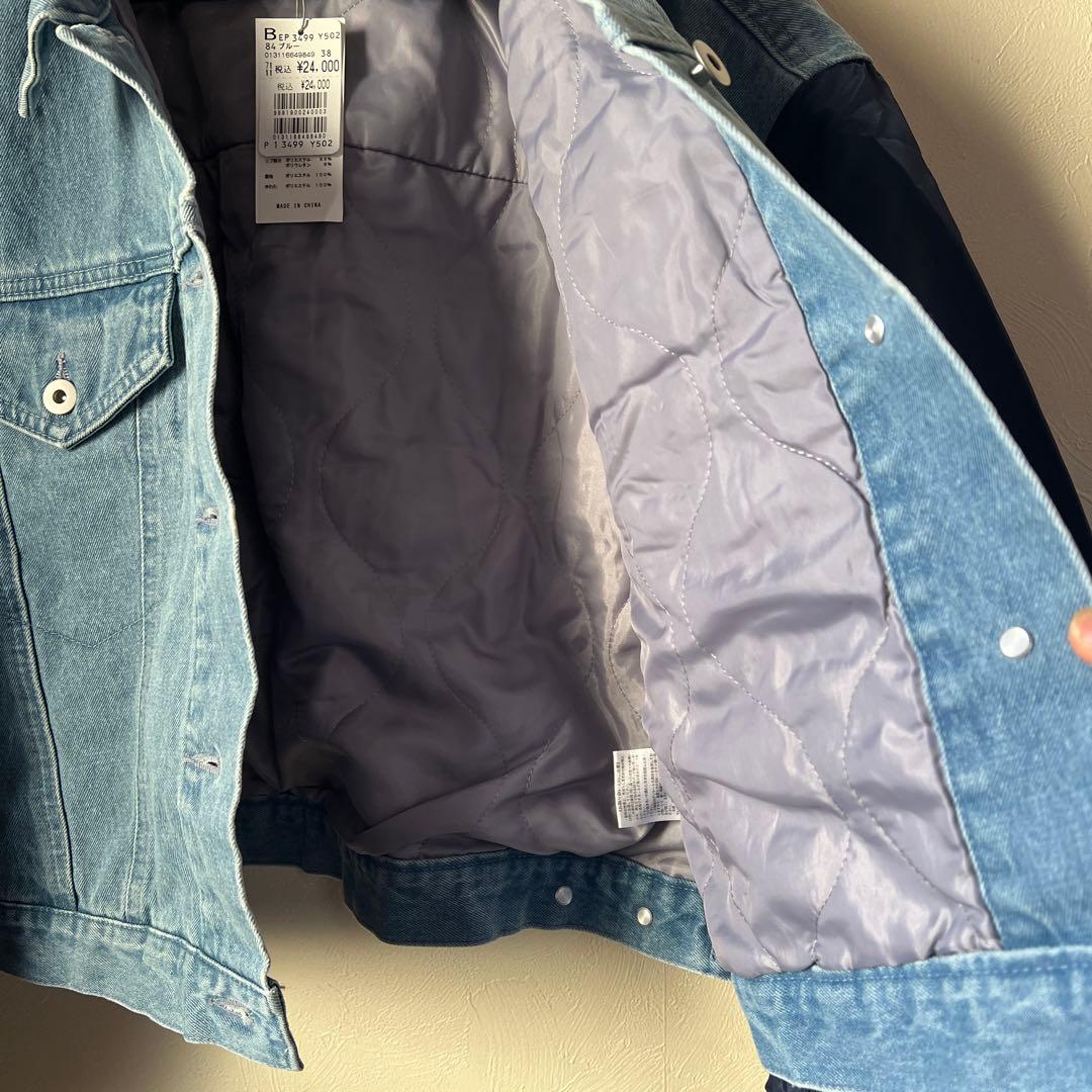 【新品未使用タグ付】RADIATE デニムジャケット・MA1 ナイロン袖