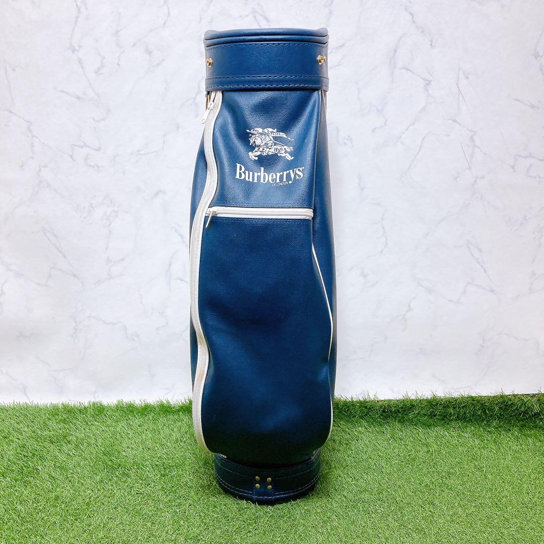 M Burberrys バーバリー　キャディバッグ　ネイビー　クラブケース