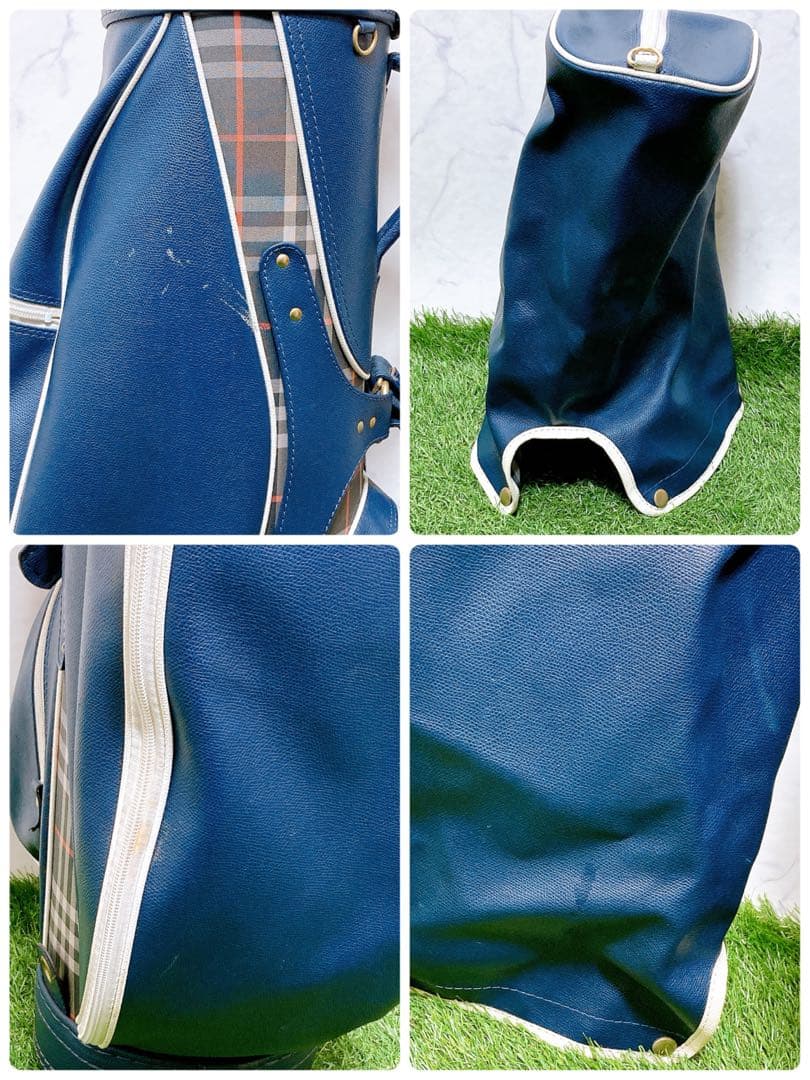 M Burberrys バーバリー　キャディバッグ　ネイビー　クラブケース
