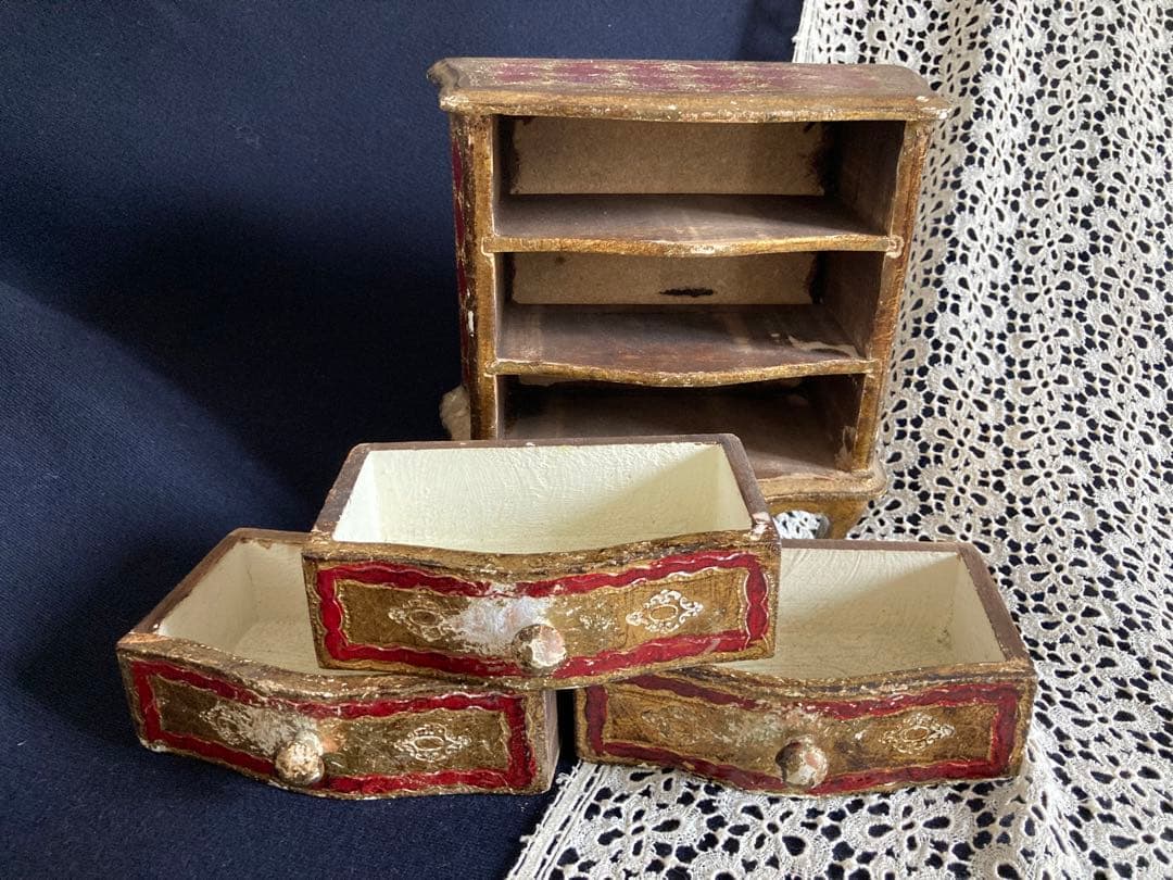 フランスアンティーク 猫脚 ミニチェスト