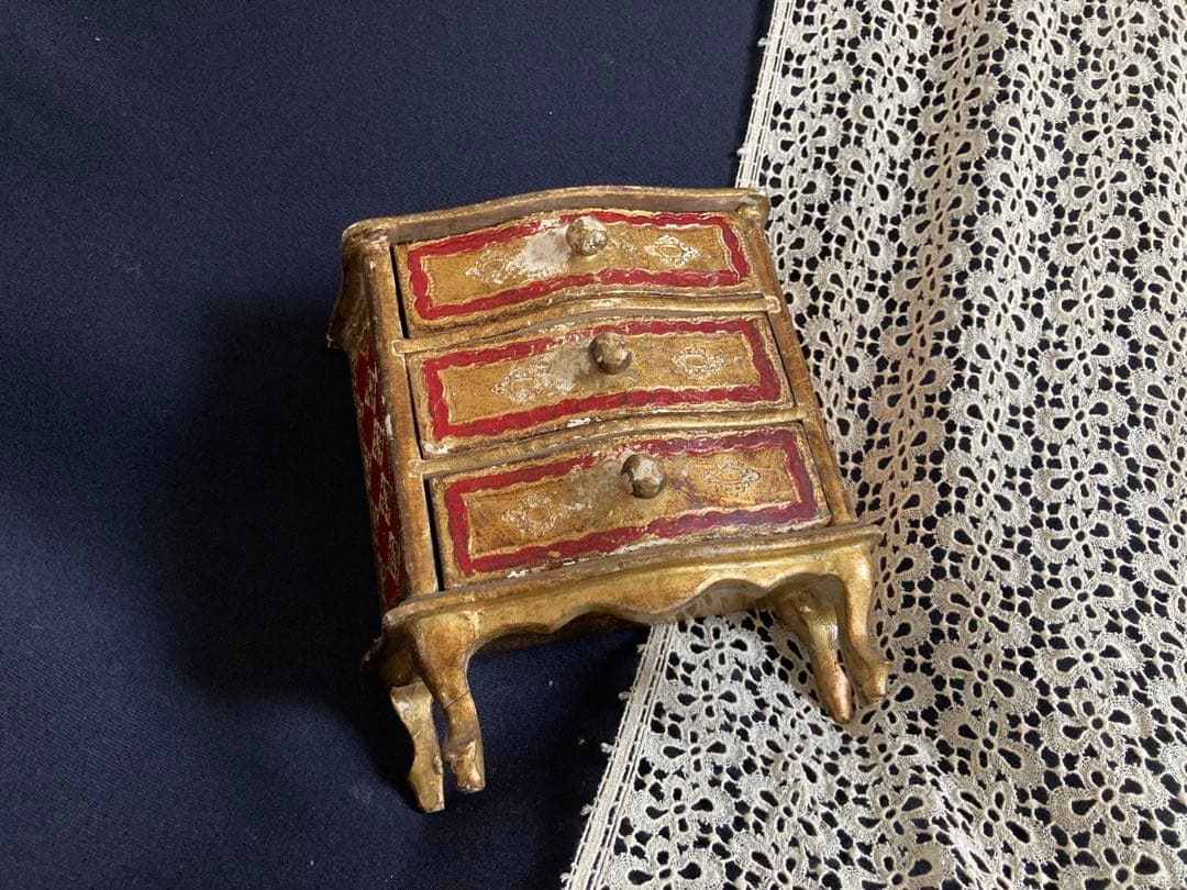 フランスアンティーク 猫脚 ミニチェスト