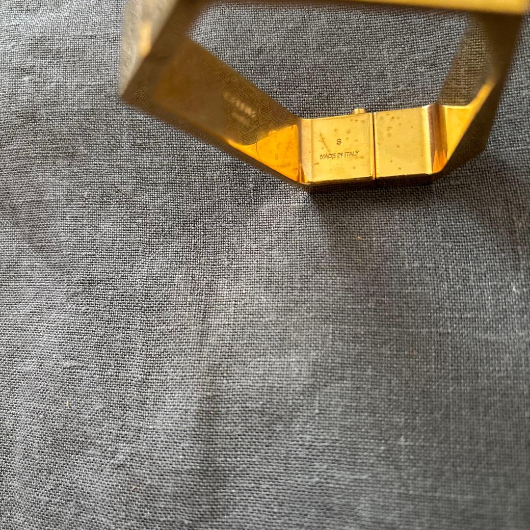 CELINE セリーヌ　フィービー期　ゴールド×シルバーメタル　 六角形バングル