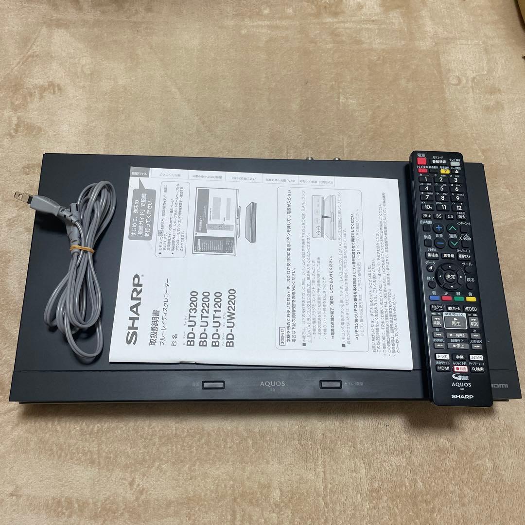 SHARP AQUOS BD-UT1200【1TB 3番組同時録画】