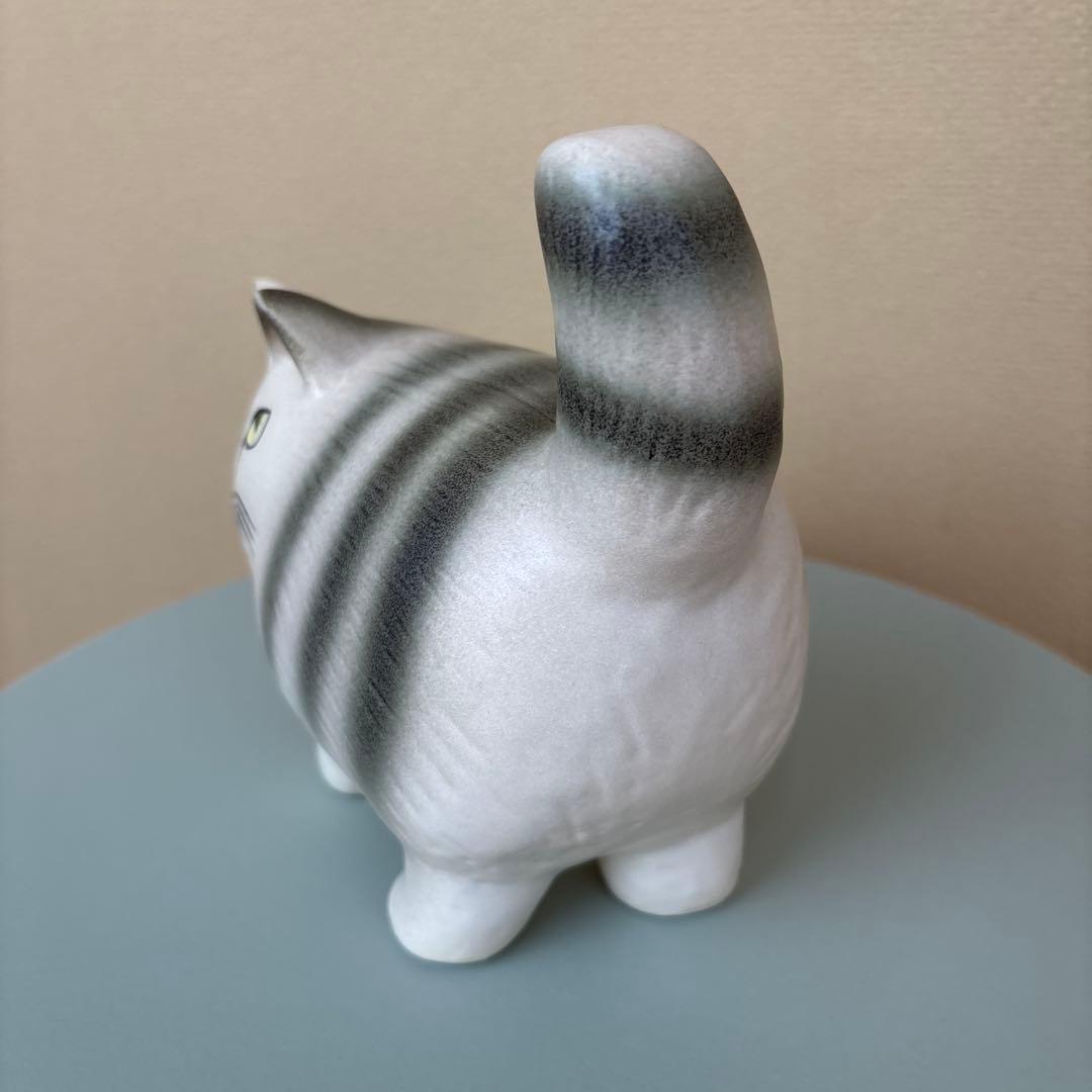 【美品】LISA LARSON リサラーソン Moa モア グレーストライプ