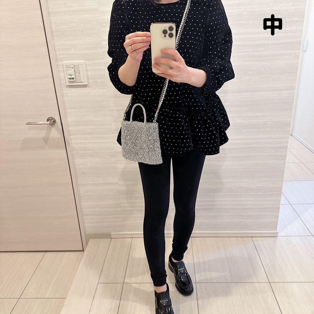 特大サイズ)即購入OK)ワイヤーバッグシルバー　ハンドメイド