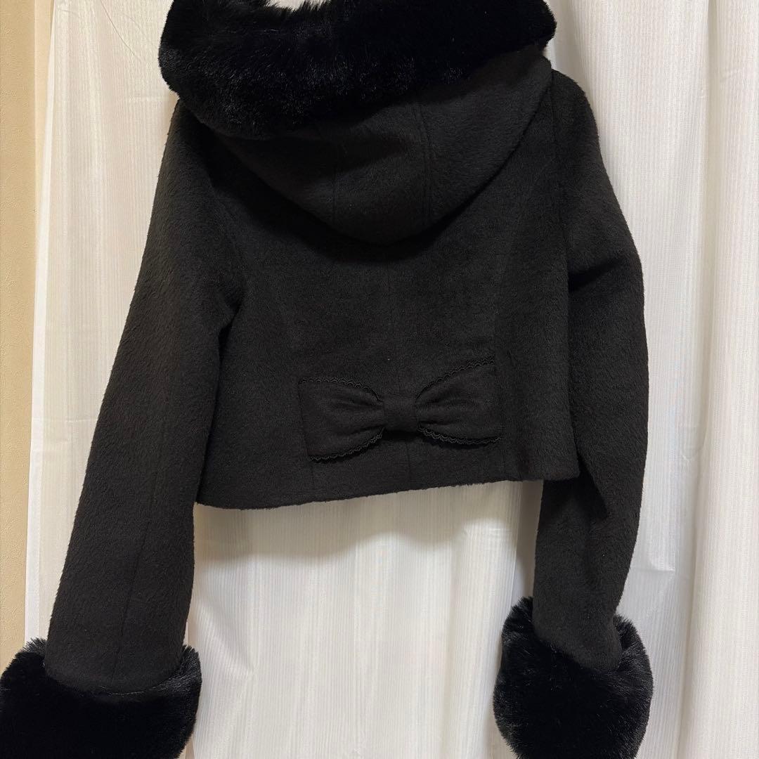 リズリサ　ビジューリボンショートフードコート