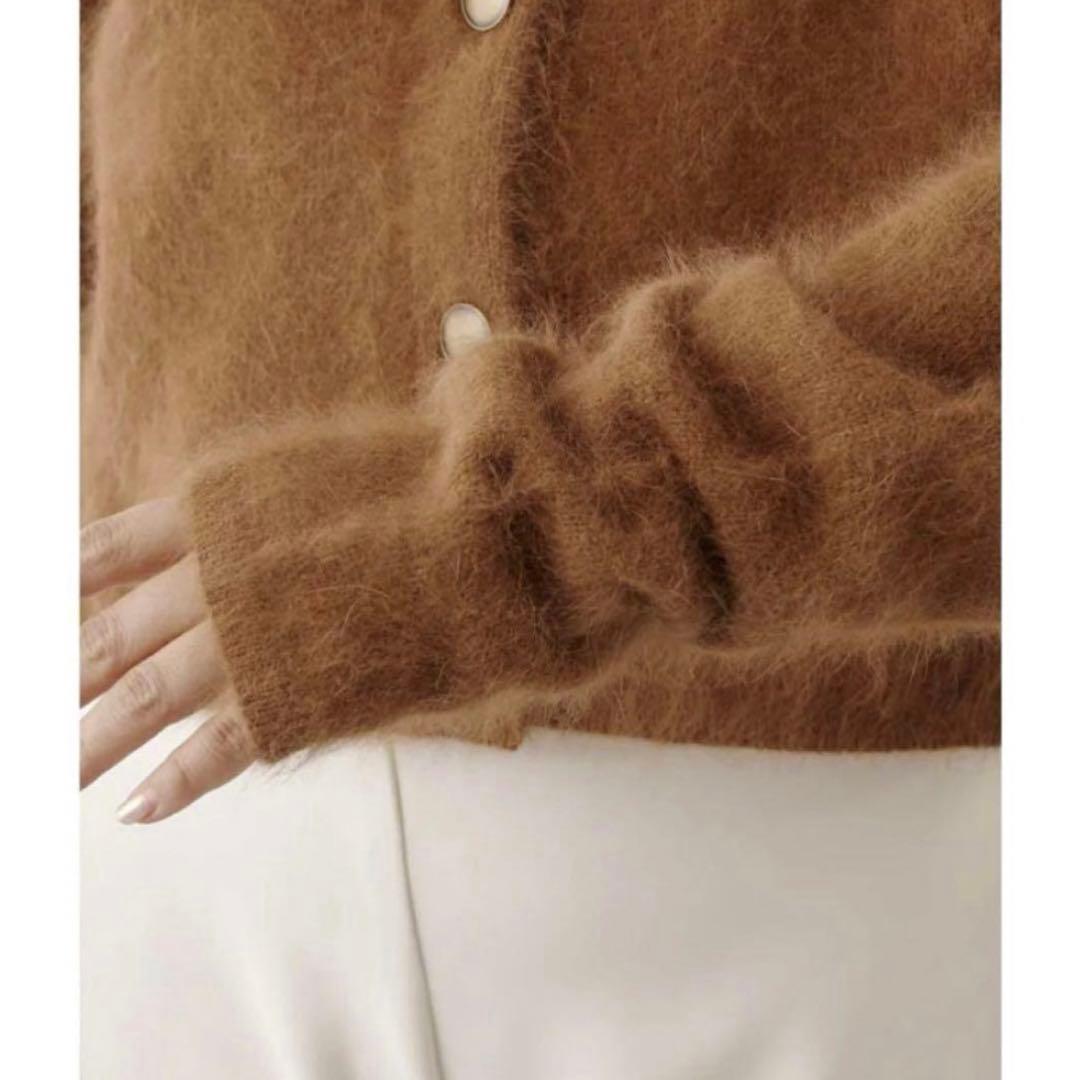 【THE PAUSE】ファーニットショートカーディガン