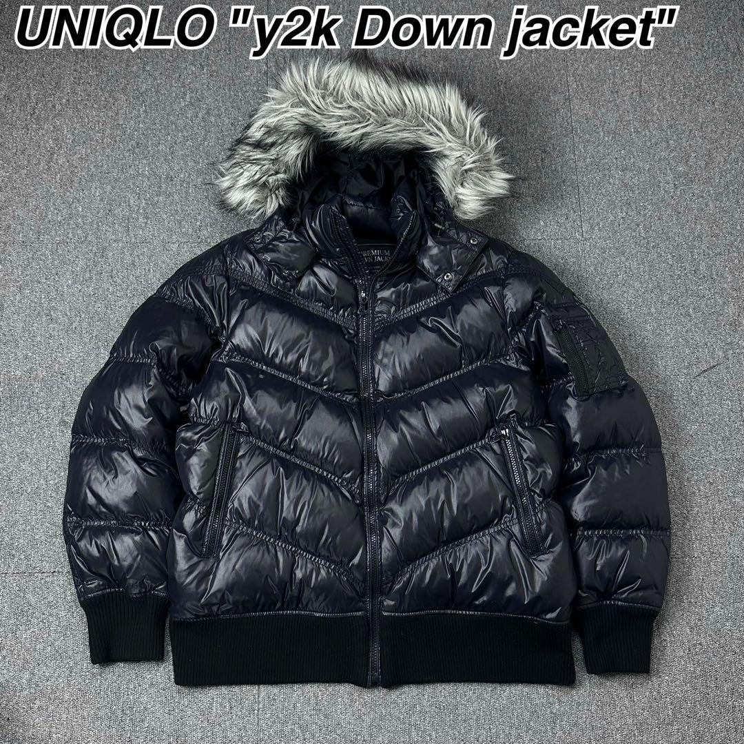 UNIQLO y2k ファー付き ダウンジャケット パーカー ユニクロ 00s