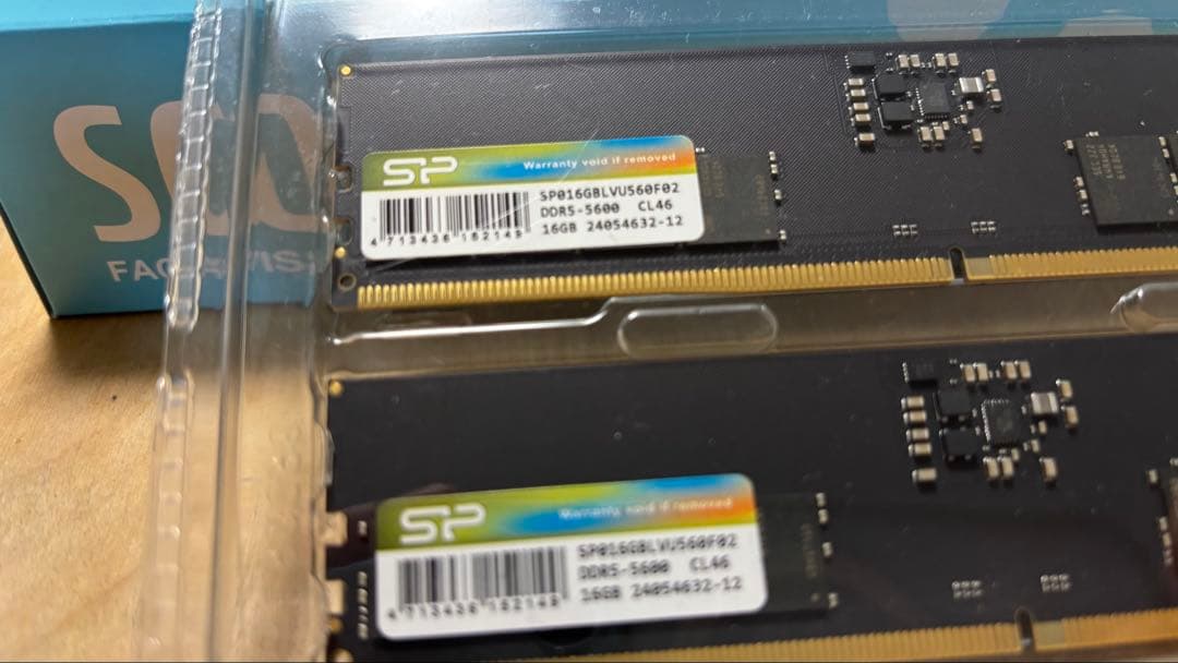 SP DDR5-5600 32G(16Gx2枚) メモリー
