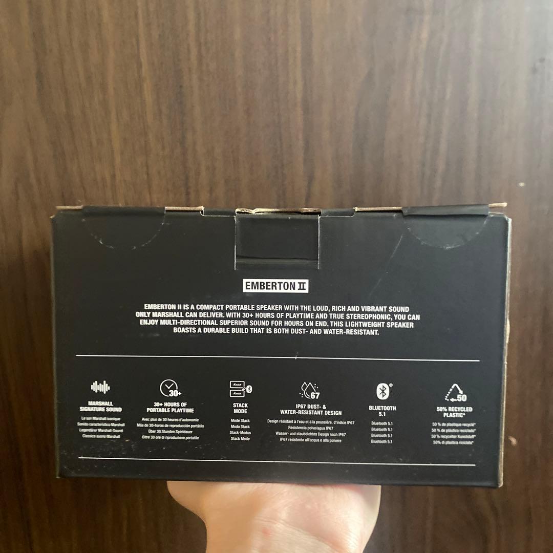 【未開封】Marshall EMBERTON Ⅱ Bluetooth スピーカー