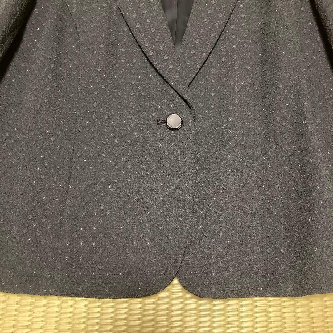 Leilian レリアン ネイビー 紺 スカートスーツ　上下セット　13＋号