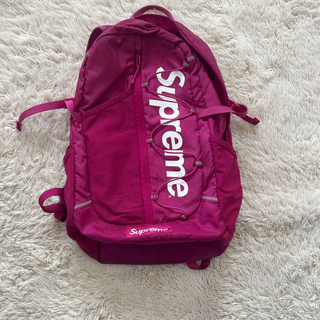 Supreme ピンク リュック・バックパック 17ss