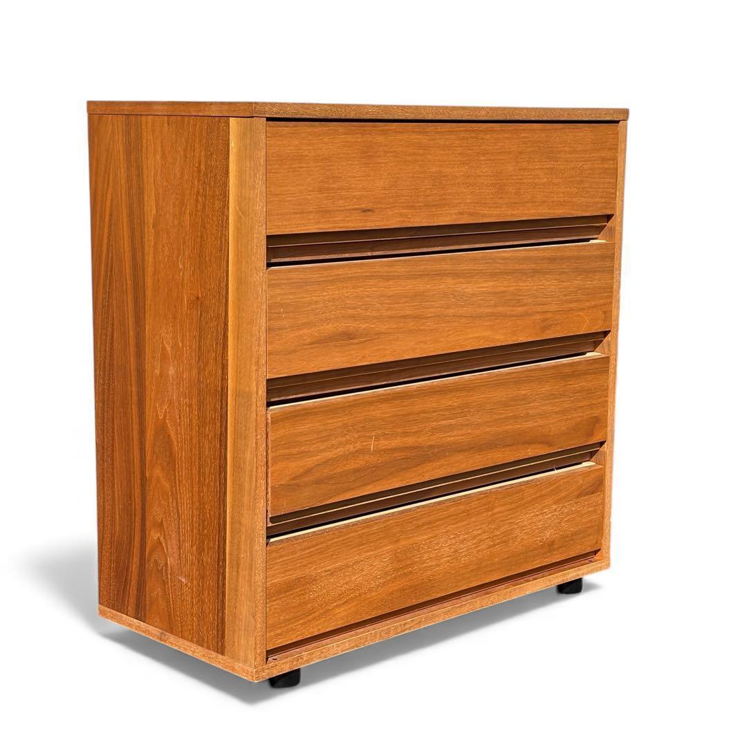 【年末限定】無印良品 MUJI 4段チェスト ウォールナット材 廃盤