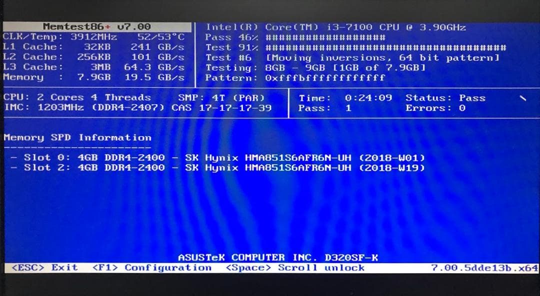 ASUS 小型PC (i3-7100/8GB/SSD256GB/Win11)