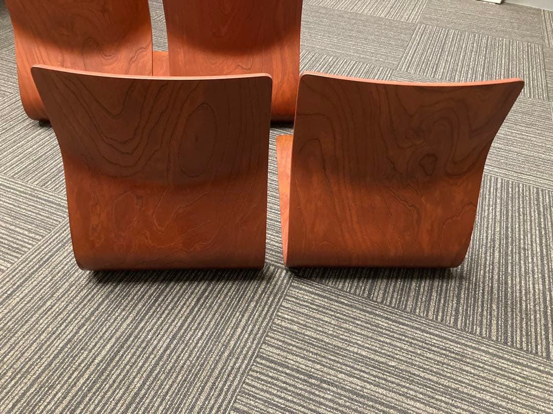 美品★天童木工★Tendo★木製★座椅子★4脚セット★旅館