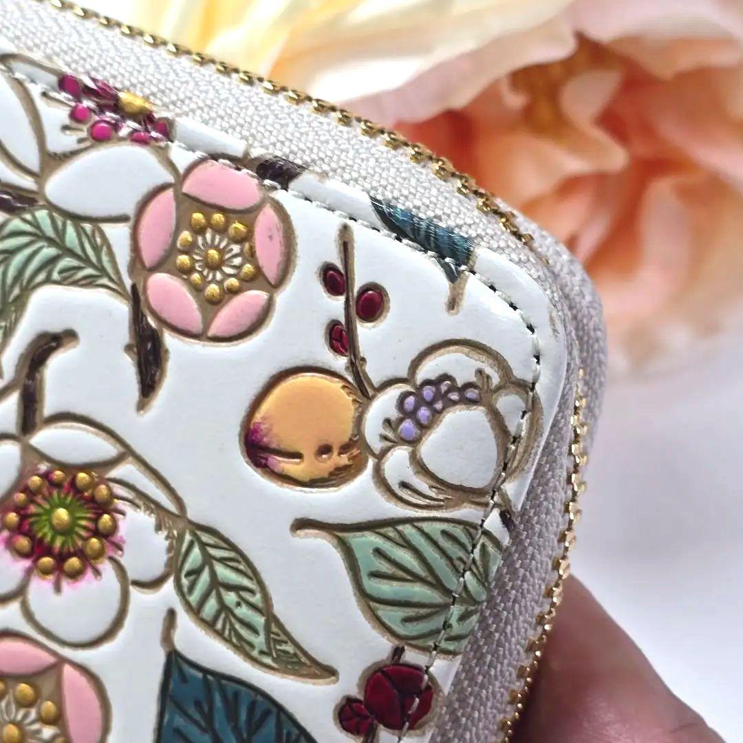 極美品✨文庫屋　大関　梅花（メイホア） L字ファスナーの長財布