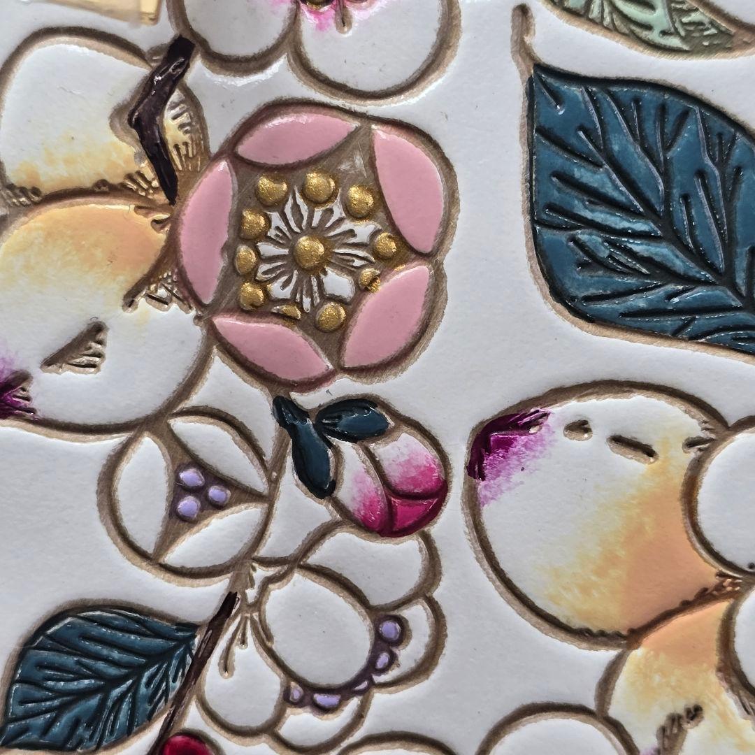 極美品✨文庫屋　大関　梅花（メイホア） L字ファスナーの長財布