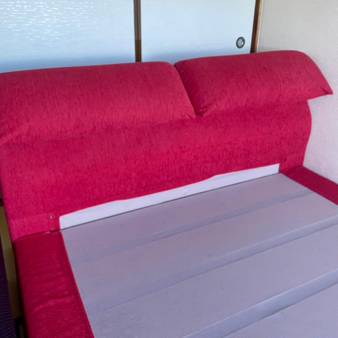 ⚠️本日のみ 最終値下げ　NOWAL ダブルベッドフレーム レッド